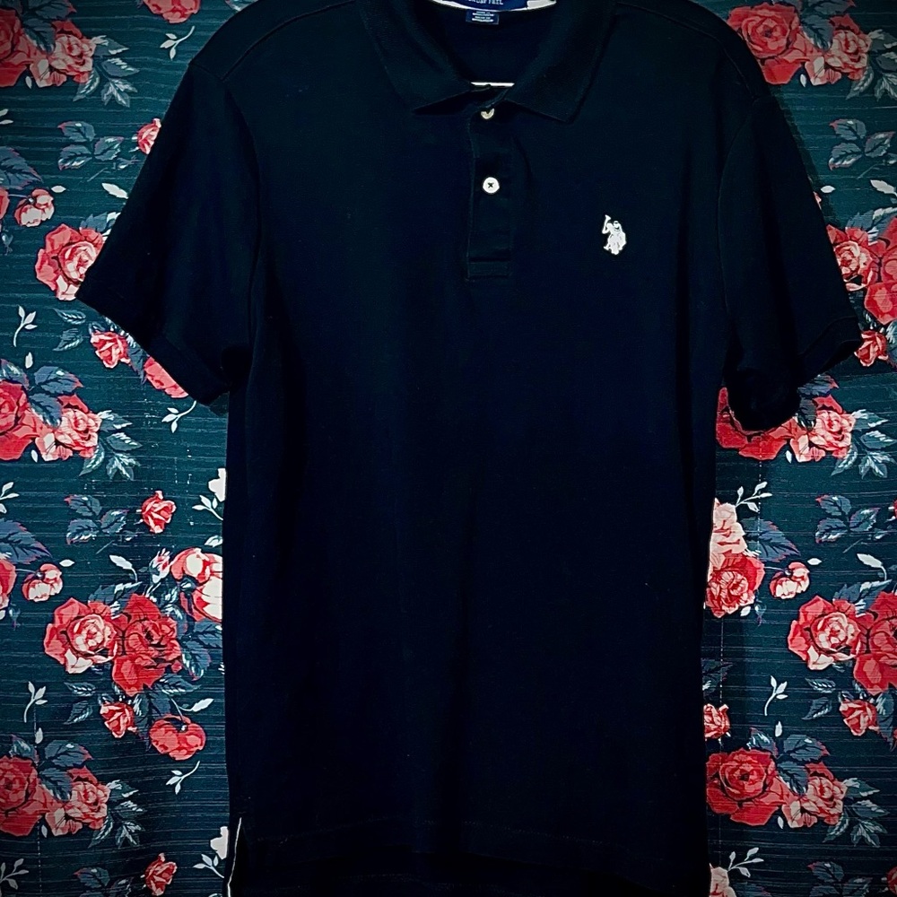 U.S. Polo Assn. Black Polo Shirt nwot
